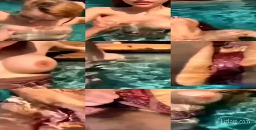 抖音“小小鱼露”泳池视频引关注-截图2