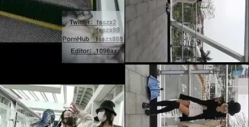 推特网红冯珊珊户外互动体验散步