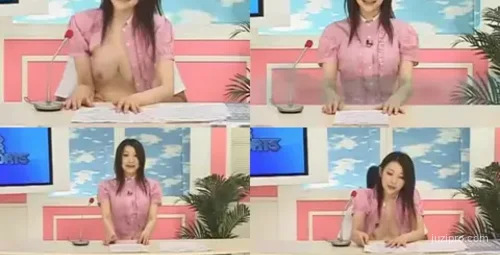 女主播兴奋直播