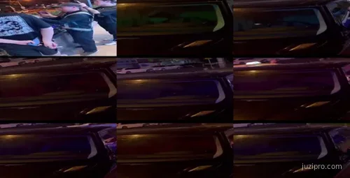 路虎车主酒吧门口车内亲密行为引围观-截图2