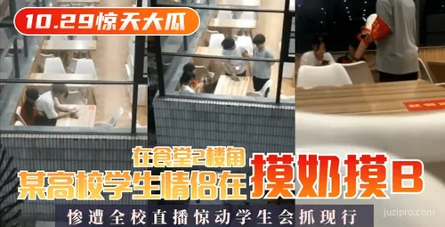 某高校学生情侣食堂角落不当行为