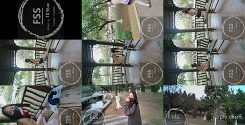 冯珊珊户外透明穿搭园中互动-截图2