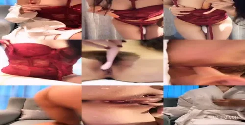 声音好听苗条妹子红色内衣秀-截图2