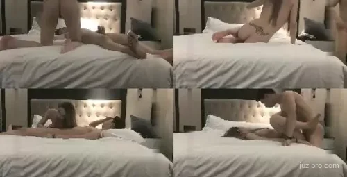 后入身材苗条，大腿纹身的抖音小网红