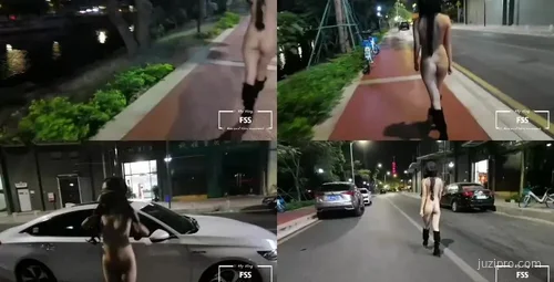 推特网红户外夜间活动